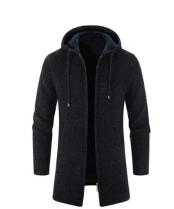 Ανδρική Ζακέτα Fleece με Κουκούλα